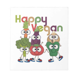 Lycklig Vegan Anteckningsblock