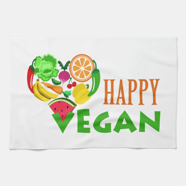 LYCKLIG VEGAN KÖKSHANDDUK (Horisontell)