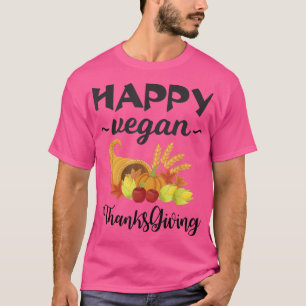 Lycklig Vegan Thanksgiving Pumpkin Manar Women Gif T Shirt