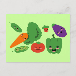 Lycklig Veggies Vykort
