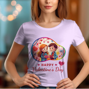 Lycklig Velentine-dagen - Darling Desire Kärlek T Shirt