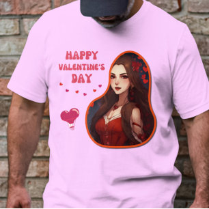 Lycklig Velentine-dagen - Darling Valentine Kärlek T Shirt