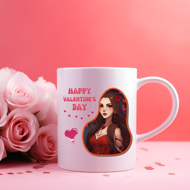 Lycklig Velentine-dagen - Darling Valentine Kärlek Två-Tonad Mugg (Skapare uppladdad)