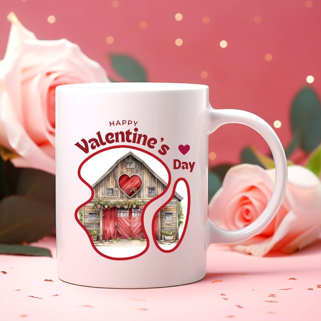 Lycklig Velentins dag - Darling Valentine Två-Tonad Mugg (Skapare uppladdad)