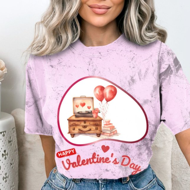 Lycklig Velentins dag - evigt löfte T Shirt (Skapare uppladdad)