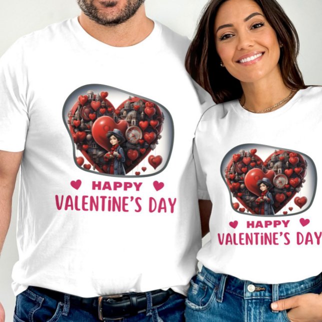 Lycklig Velentins dag - intensitet T Shirt (Skapare uppladdad)