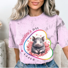 Lycklig Velentins dag - Lovande Förenade T Shirt