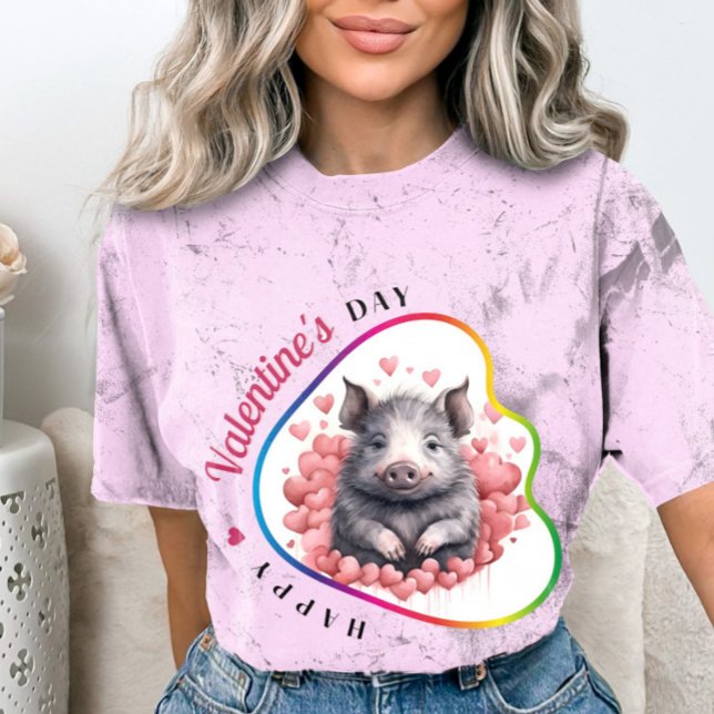 Lycklig Velentins dag - Lovande Förenade T Shirt (Skapare uppladdad)