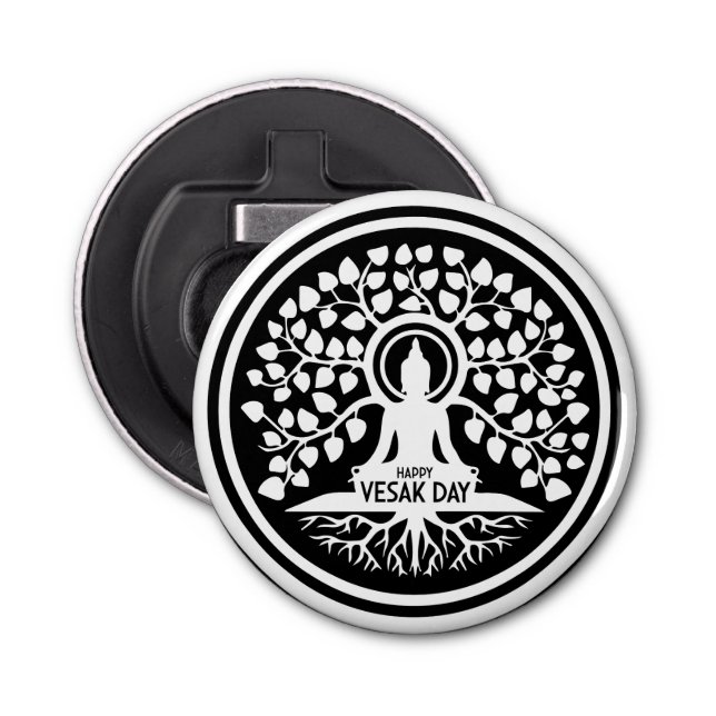 Lycklig Vesak-dagen Flasköppnare (Framsidan)