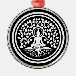 Lycklig Vesak-dagen Julgransprydnad Metall