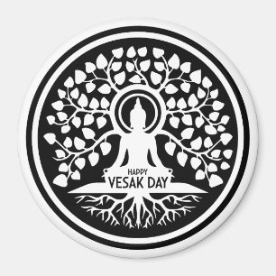 Lycklig Vesak-dagen Magnet