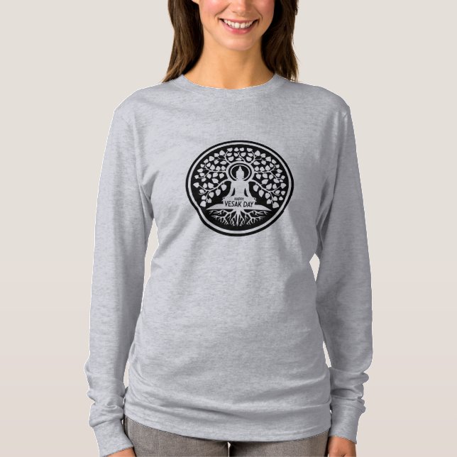 Lycklig Vesak-dagen T Shirt (Framsida)