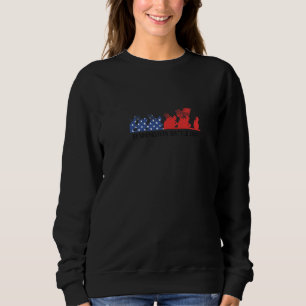 Lycklig Veteran Retro Flagga Costume Bennington Ba T Shirt