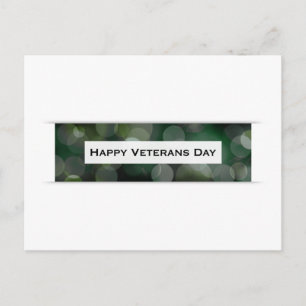 Lycklig veteranernas dag (bokeh) vykort