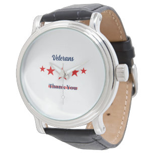 Lycklig veterans Day Armbandsur