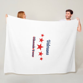 Lycklig veterans Day Fleecefilt