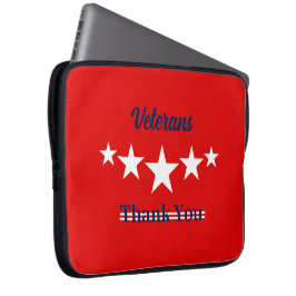 Lycklig veterans Day Laptop Fodral