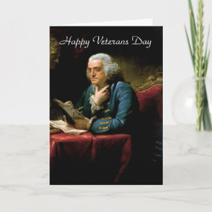 Lycklig veterans Day med George Washington Kort
