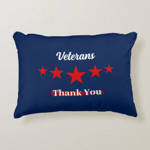 Lycklig veterans Day Prydnadskudde