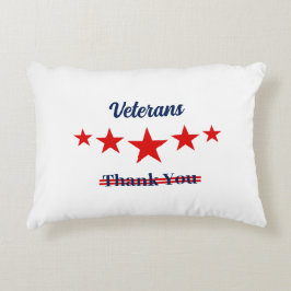 Lycklig veterans Day Prydnadskudde