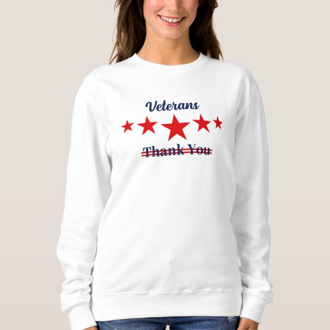 Lycklig veterans Day T Shirt (Framsida)