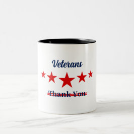 Lycklig veterans Day Två-Tonad Mugg
