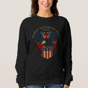 Lycklig Veterans Day USA Flagga Freedom Patrio T Shirt