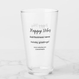 Lycklig vibes God jul på helgdag Glaskopp