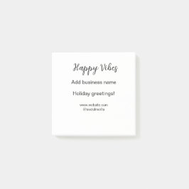 Lycklig vibes God jul på helgdag Post-it Block