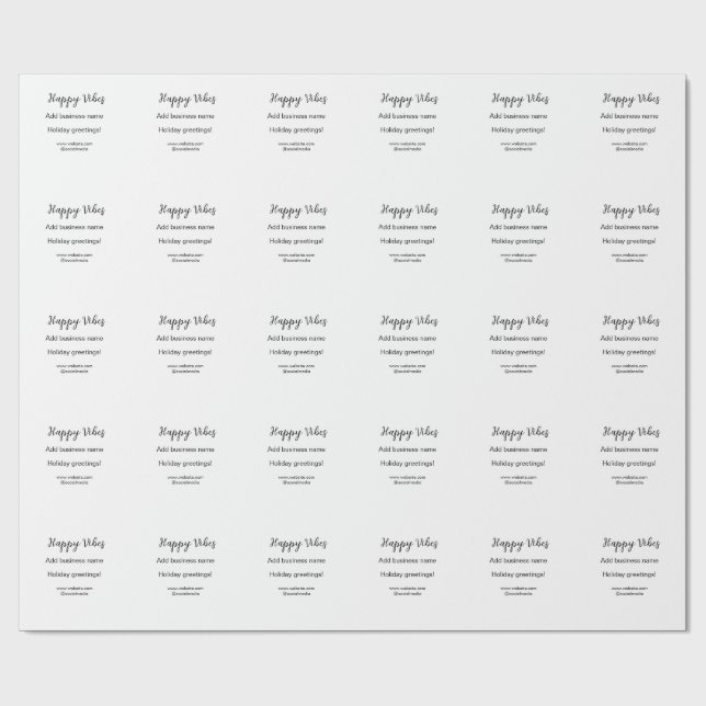 Lycklig vibes God jul på helgdag Presentpapper (Platt)