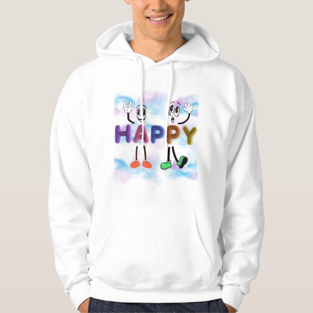 Lycklig Vibes Hoodie (Framsida)