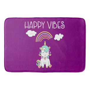 Lycklig Vibes Typografi Fantastisk Rainbow & Unico Badrumsmatta