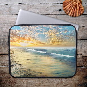 Lycklig vid Beach Laptop sleeve