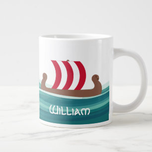 Lycklig Viking Frakt Jumbo Mugg