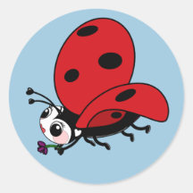 Lycklig Vingar Ladybug