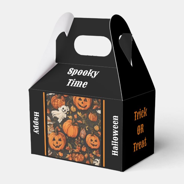 Lycklig Vintage Halloween-samling Presentaskar (Framsidan Sidan)