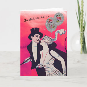 Lycklig Vintage Valentindagen Kort