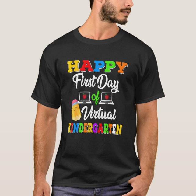 Lycklig: Virtuella Kindergarten Kids Onlin T Shirt (Framsida)