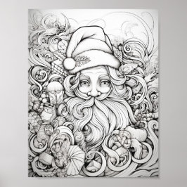 Lycklig Vuxen - färgning Poster