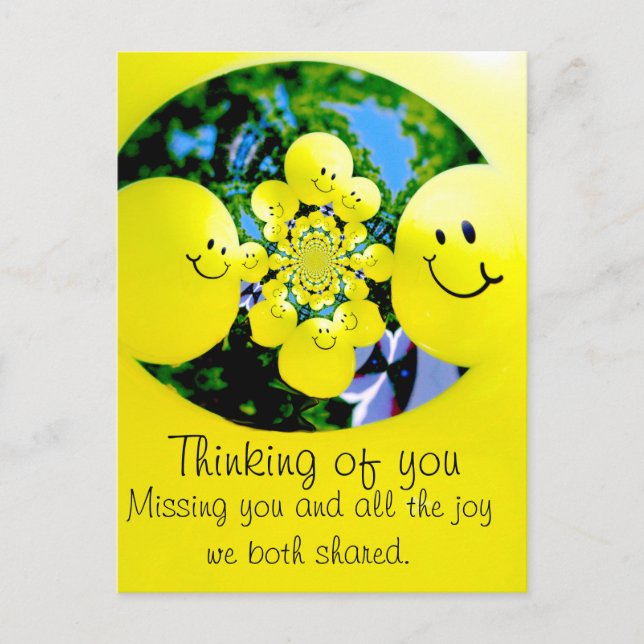 Lycklig...._ Vykort (Framsida)