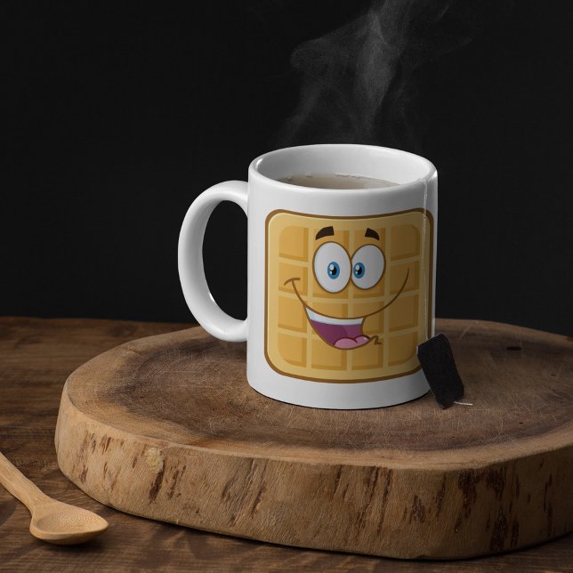 Lycklig Waffle Kaffemugg (Skapare uppladdad)