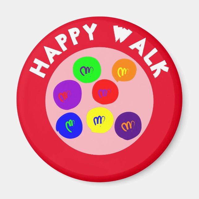LYCKLIG WALK MAGNET (Framsidan)