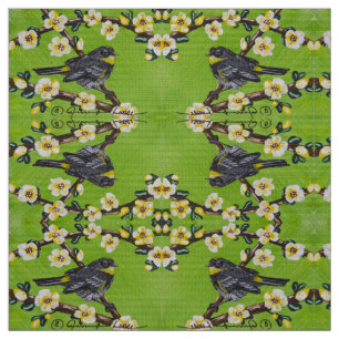 Lycklig Warbler Tyg