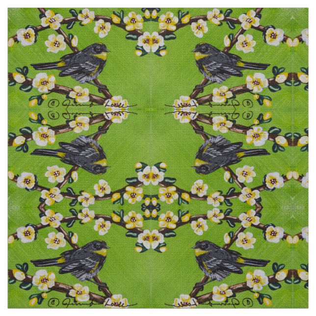 Lycklig Warbler Tyg (Prov)