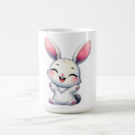 Lycklig Watercolor Bunny Kaffemugg