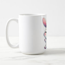 Lycklig Watercolor Bunny Kaffemugg