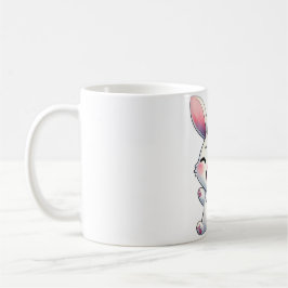 Lycklig Watercolor Bunny Kaffemugg