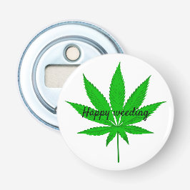 Lycklig Weeding Bröllop Pun Flasköppnare