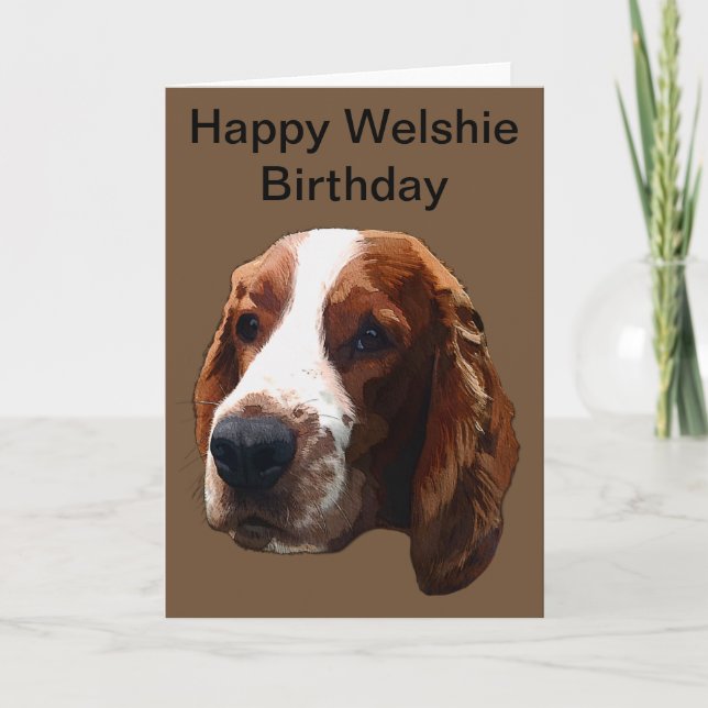 Lycklig Welshie Birthday Kort (Framsida)