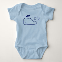 LYCKLIG WHALE BABY BODYSUIT